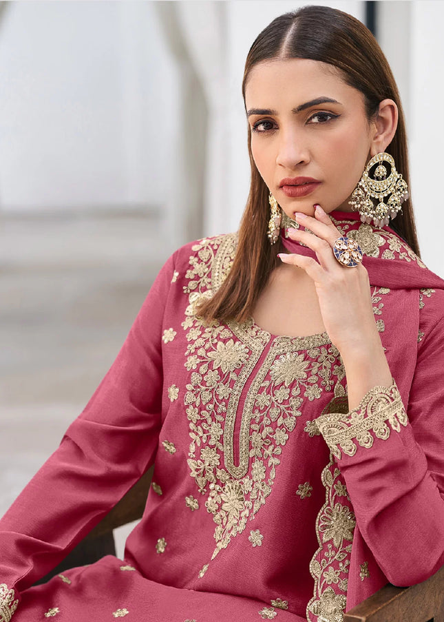 Chinnon Embroidered Sharara Suit Series