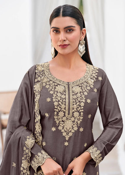 Chinnon Embroidered Sharara Suit Series