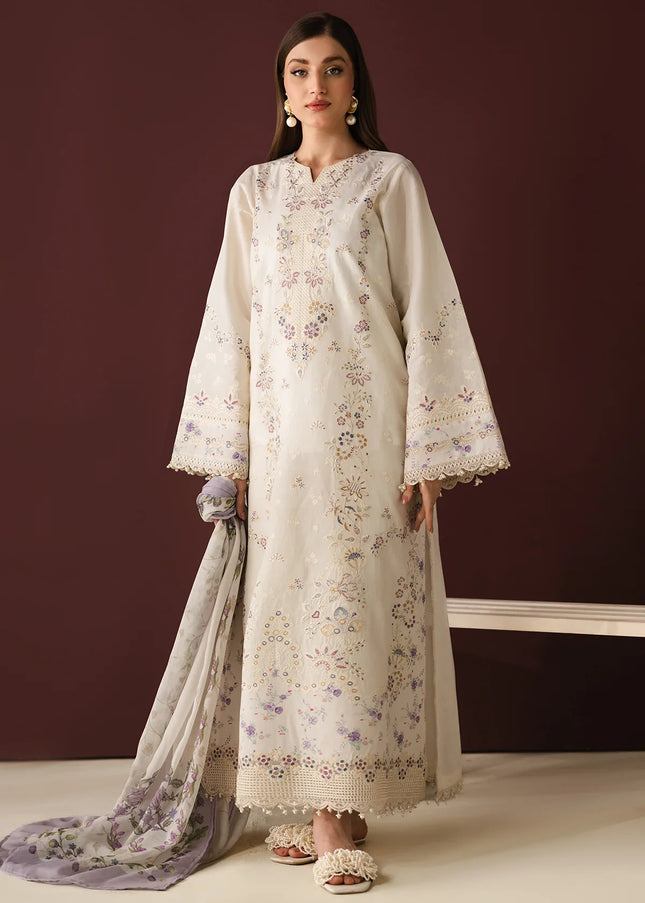 Baroque | Embroidered Jacquard Lawn UF-4433