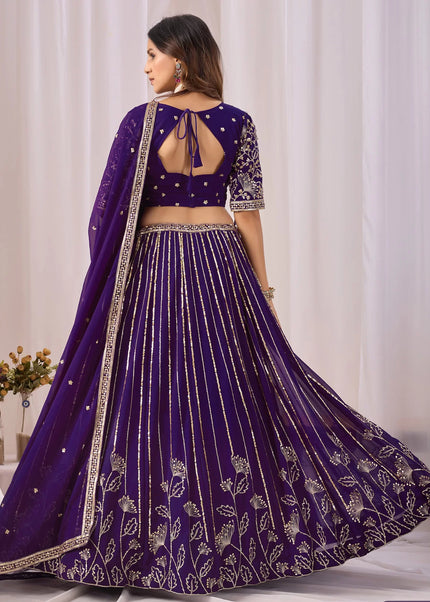 Georgette Embroidered Lehenga Choli Series