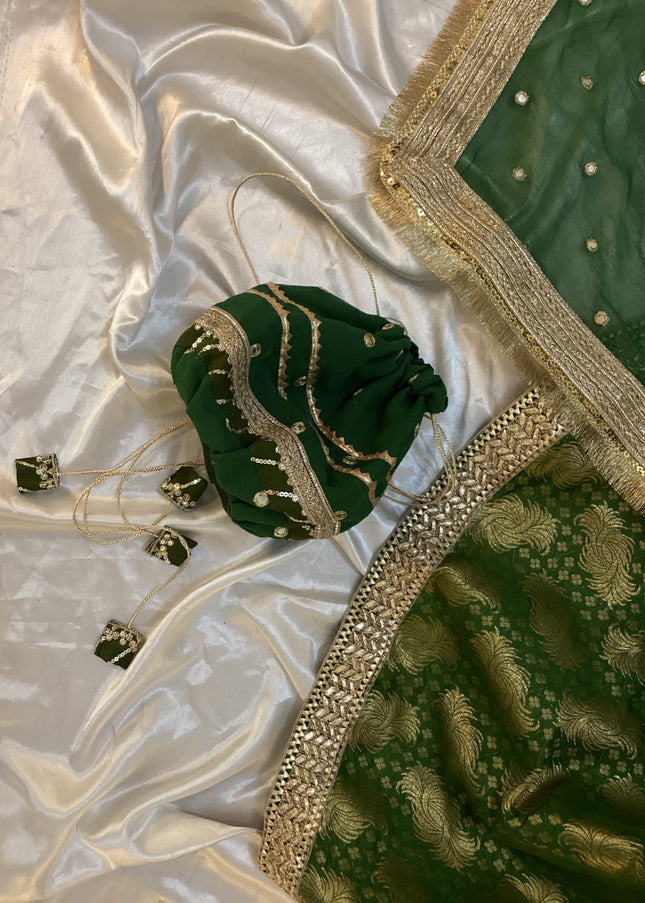 BnU | Gharara Set - Mehendi