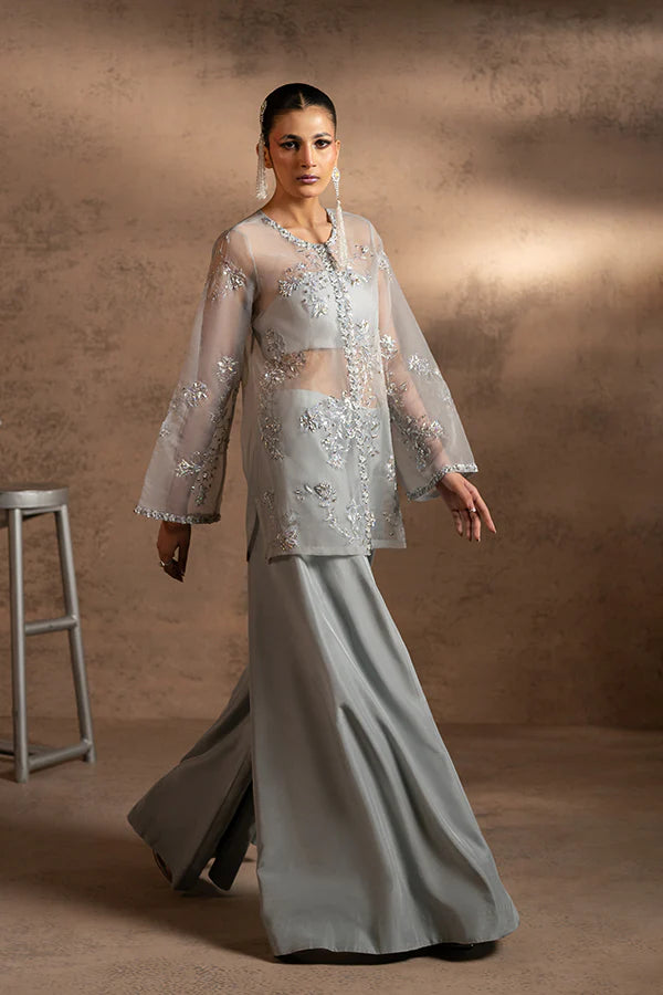 Farrukhzia | Fareesha - Dusty Blue