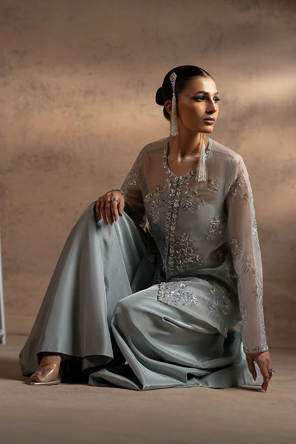 Farrukhzia | Fareesha - Dusty Blue