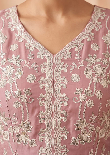 Georgette Embroidered Gharara Suit Series