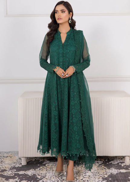 Baroque | Embroidered Schiffli Chiffon UF-339