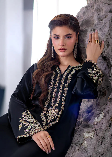 Farrukhzia | Laavni - Elegant Black