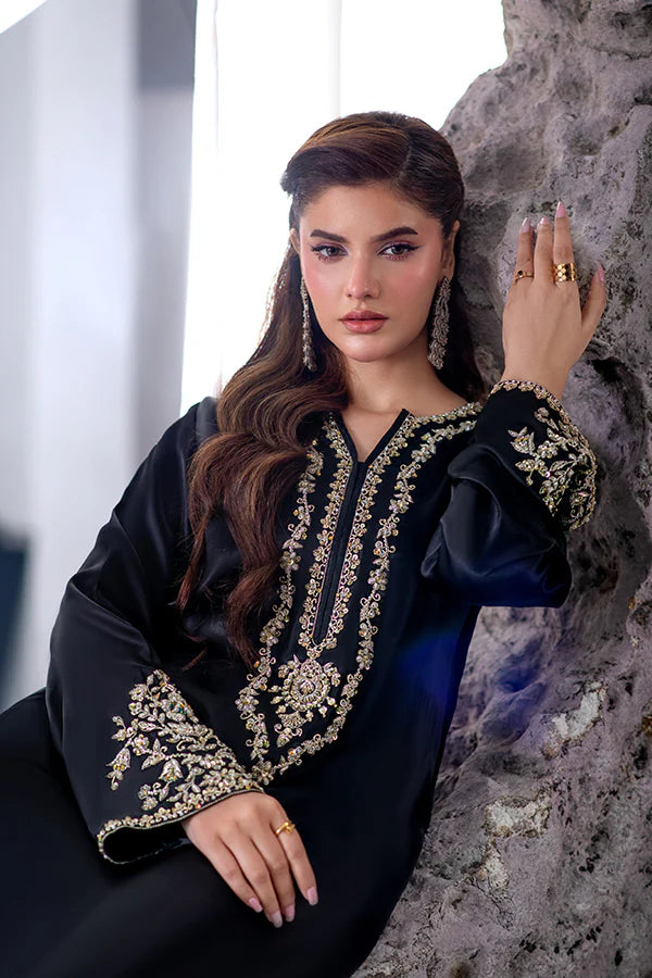 Farrukhzia | Laavni - Elegant Black