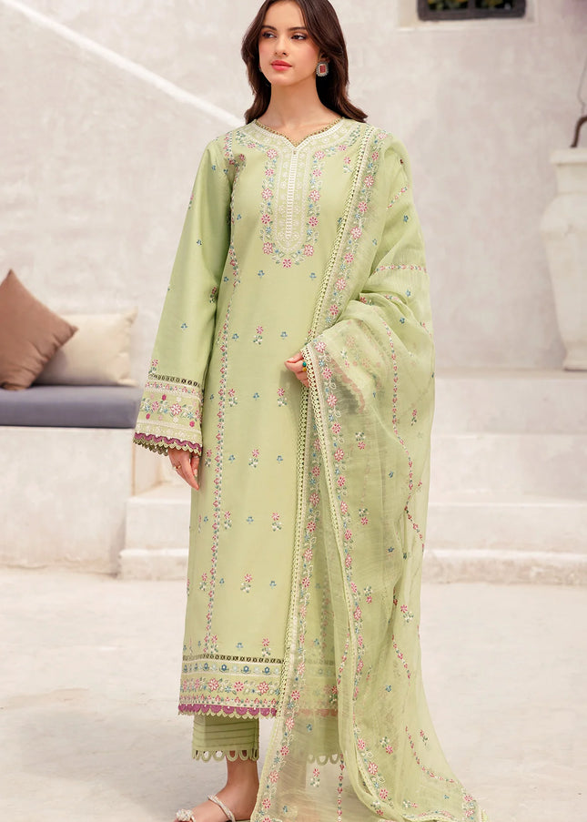 Farasha | Bahaar Embroidered Lawn'25 - Tropical Orchid