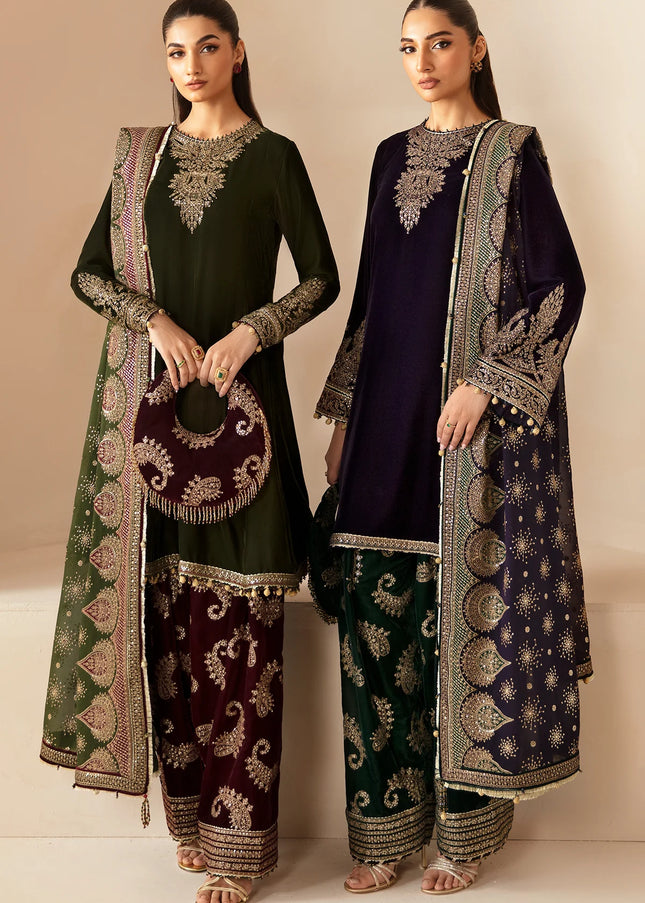 Jazmin | Embroidered Velvet Formal VF-2030