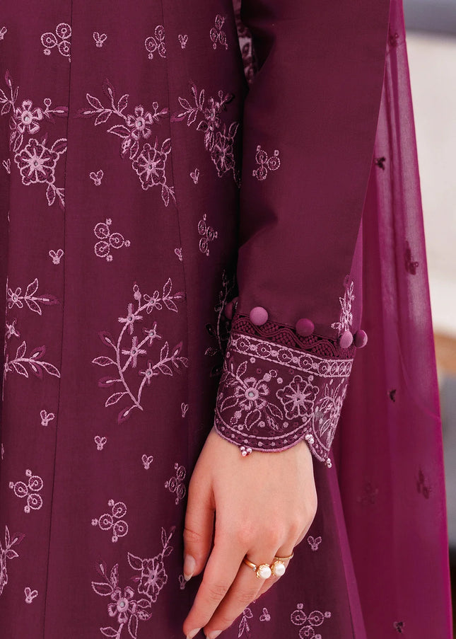 Farasha | Bahaar Embroidered Lawn'25 - Regal Plum