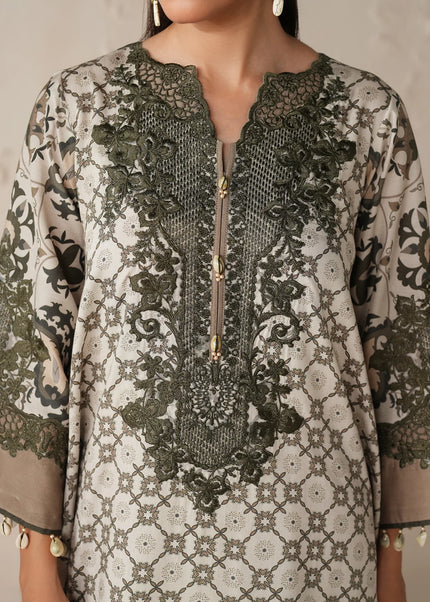 Baroque | Embroidered Printed Viscose UF-4302