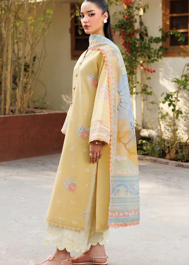 Farasha | Summer Weaves Embroidered Lawn'25 - Sunlit Mellow