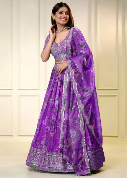 Sequins Embroidered Lehenga Choli