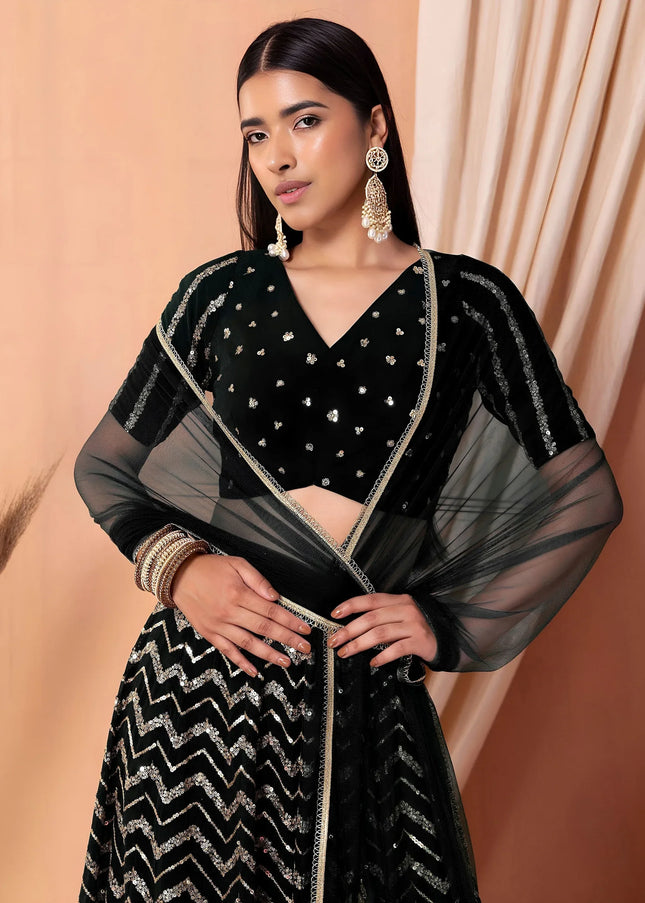 Georgette Embroidered Lehenga Choli Series