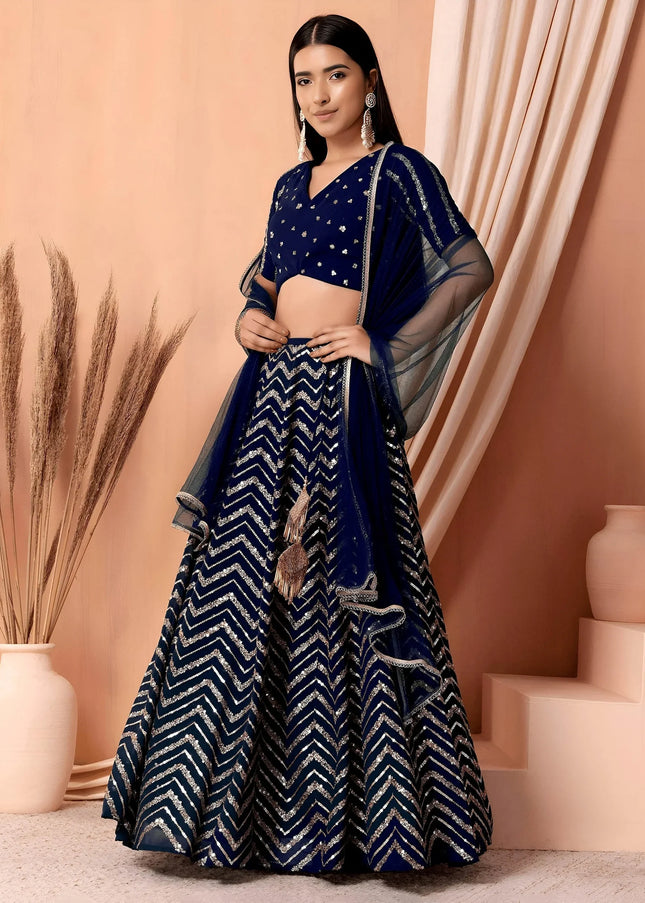 Georgette Embroidered Lehenga Choli Series