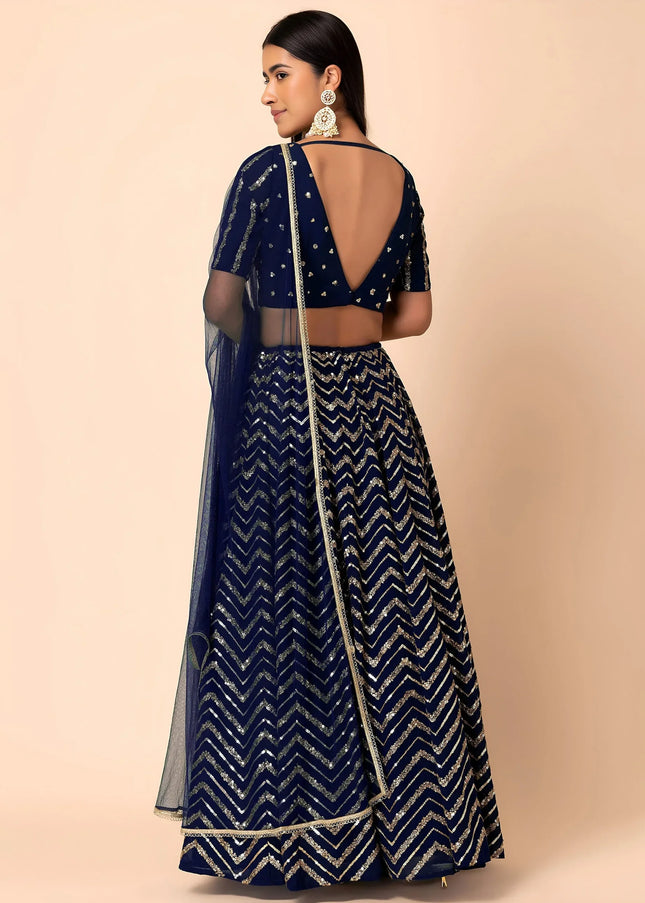 Georgette Embroidered Lehenga Choli Series