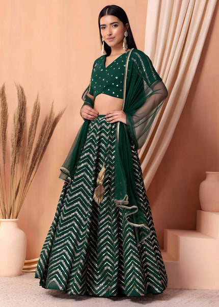 Georgette Embroidered Lehenga Choli Series