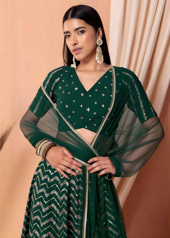 Georgette Embroidered Lehenga Choli Series