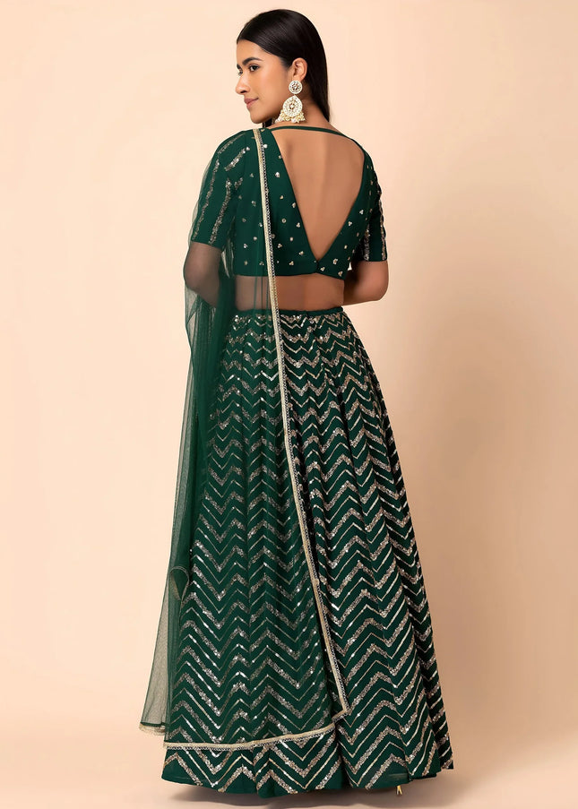 Georgette Embroidered Lehenga Choli Series