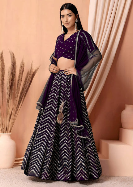 Georgette Embroidered Lehenga Choli Series