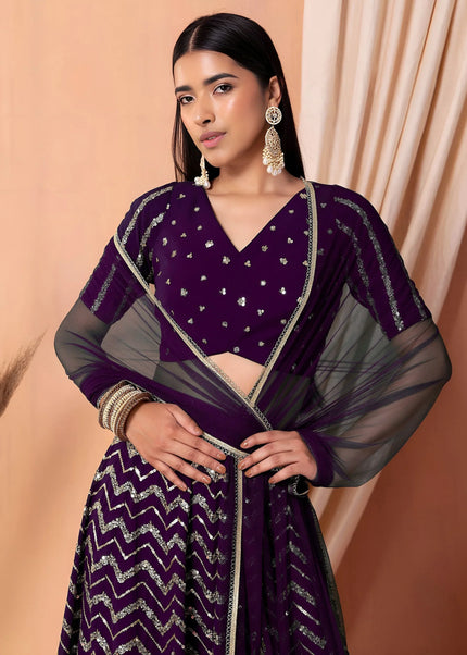 Georgette Embroidered Lehenga Choli Series