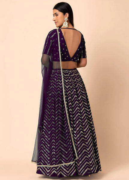 Georgette Embroidered Lehenga Choli Series