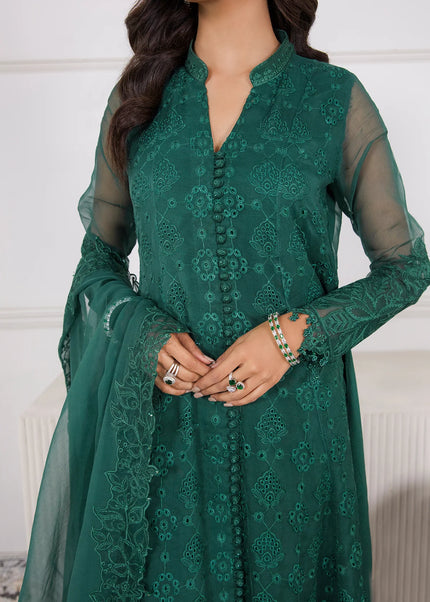 Baroque | Embroidered Schiffli Chiffon UF-339