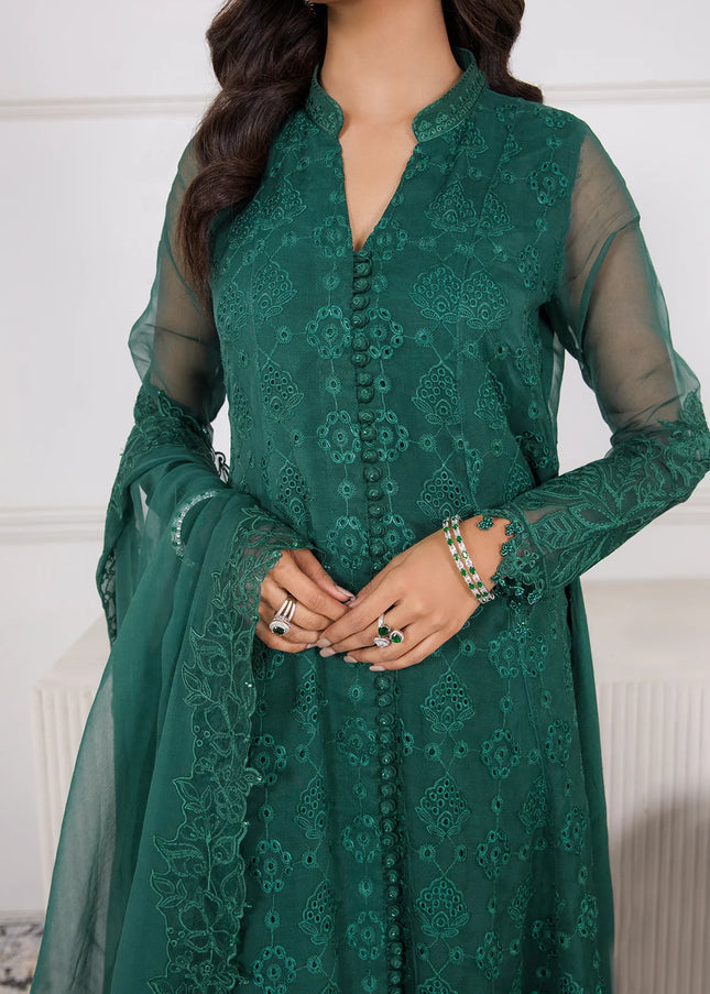 Baroque | Embroidered Schiffli Chiffon UF-339