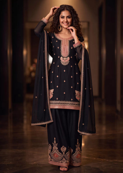 Chinnon Embroidered Palazzo Suit Series