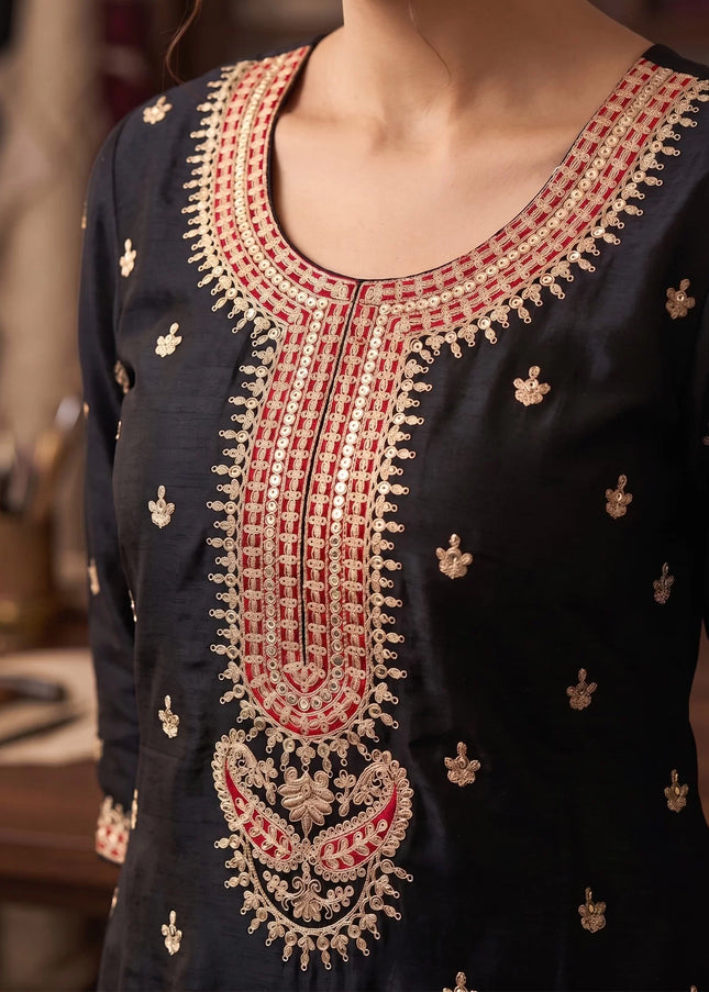 Chinnon Embroidered Palazzo Suit Series