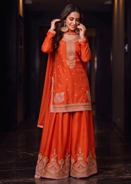 Chinnon Embroidered Palazzo Suit Series