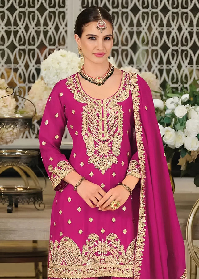 Chinnon Embroidered Palazzo Suit Series