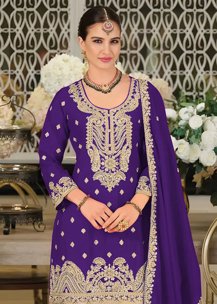 Chinnon Embroidered Palazzo Suit Series