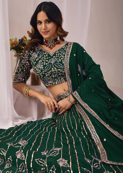 Georgette Embroidered Lehenga Choli Series