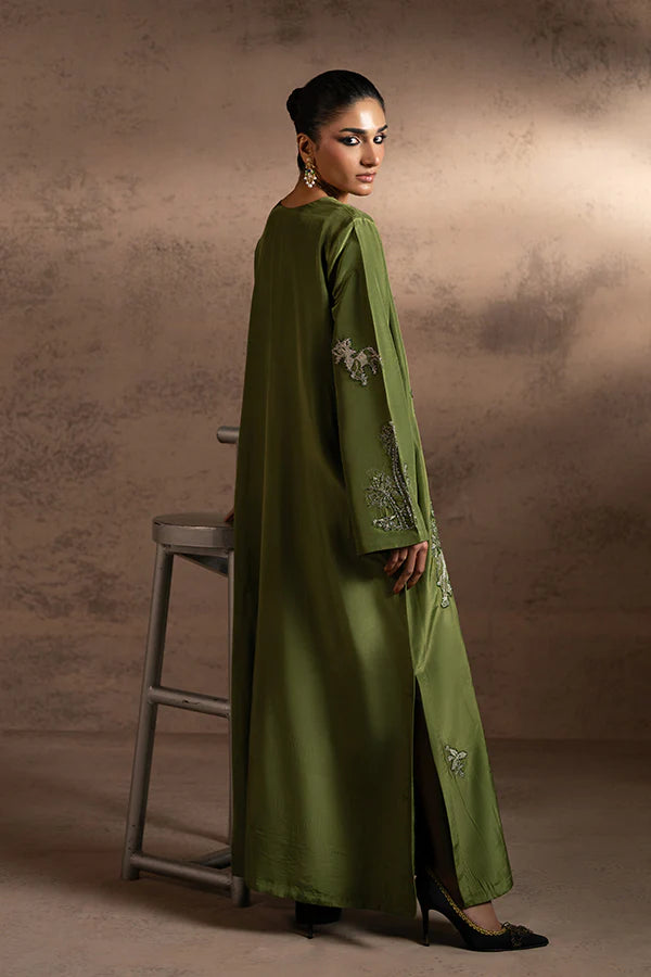 Farrukhzia | Fareesha - Olive Green