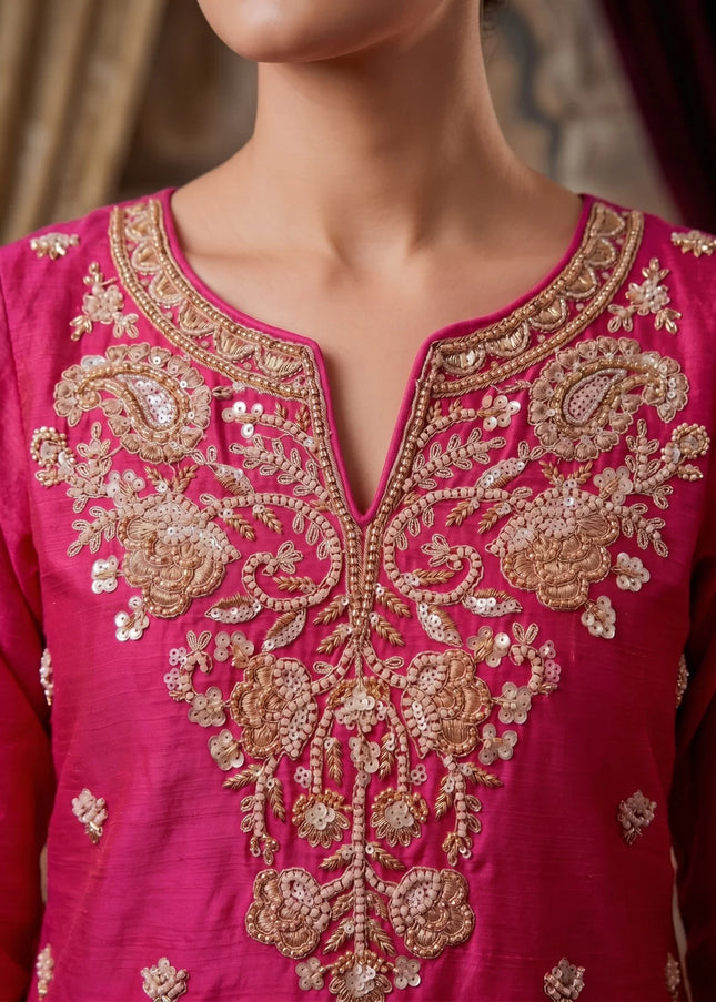 Chinnon Embroidered Sharara Suit Series