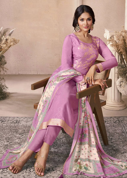 Maslin Printed and Weaved Pant Suit Series