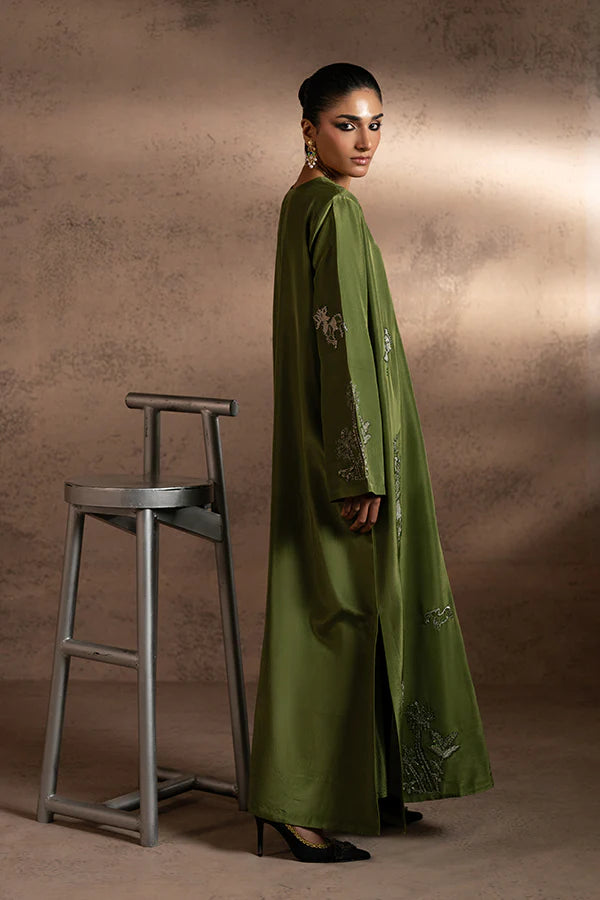 Farrukhzia | Fareesha - Olive Green