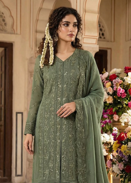 Georgette Embroidered Pant Style Suit Series