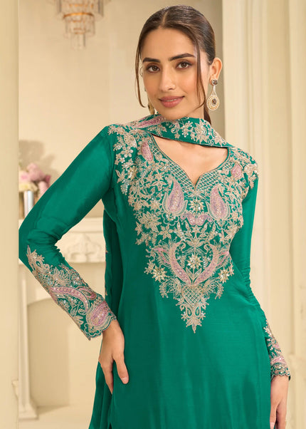 Chinnon Embroidered Sharara Suit Series