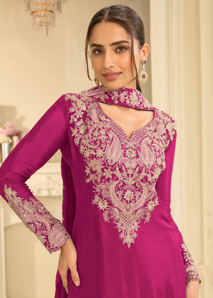 Chinnon Embroidered Sharara Suit Series