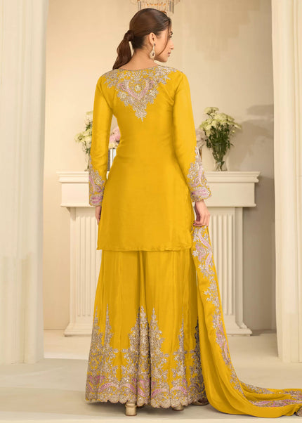 Chinnon Embroidered Sharara Suit Series