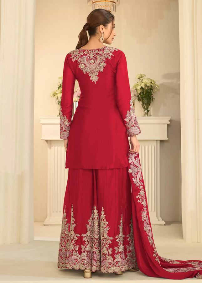 Chinnon Embroidered Sharara Suit Series