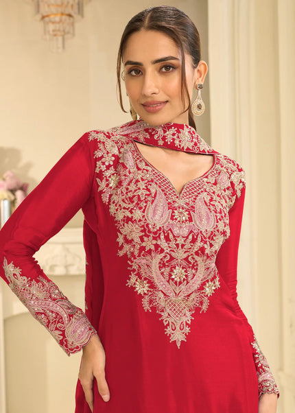 Chinnon Embroidered Sharara Suit Series