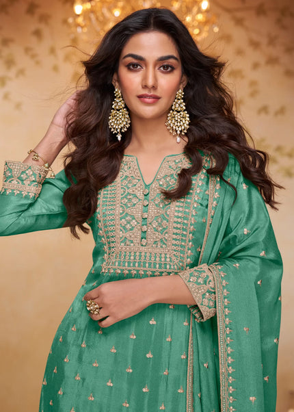 Chinnon Embroidered Gharara Suit Series