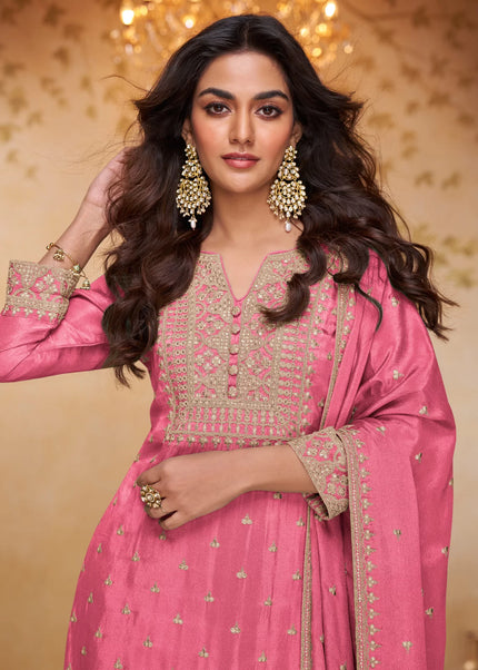 Chinnon Embroidered Gharara Suit Series
