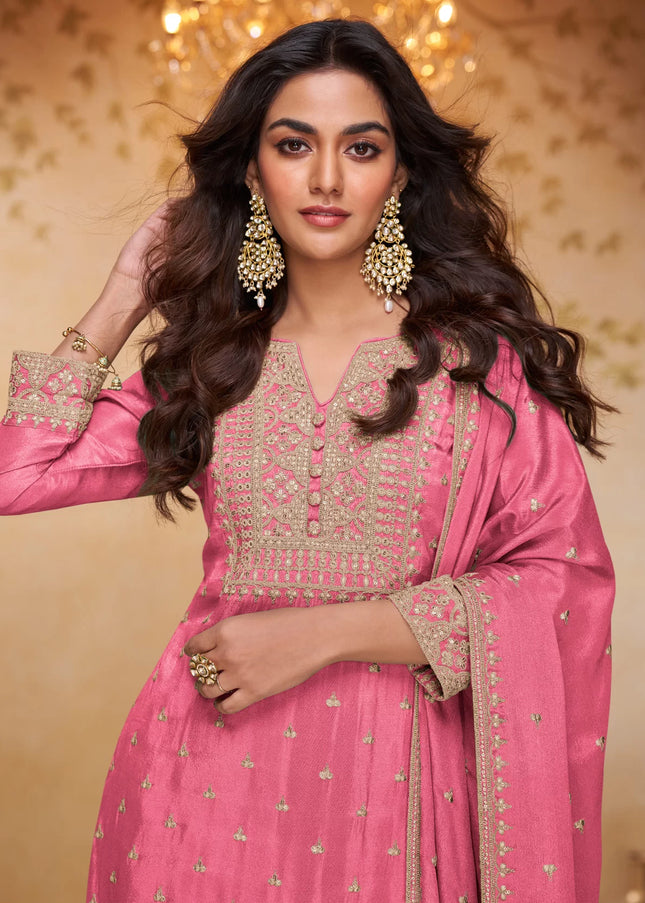 Chinnon Embroidered Gharara Suit Series