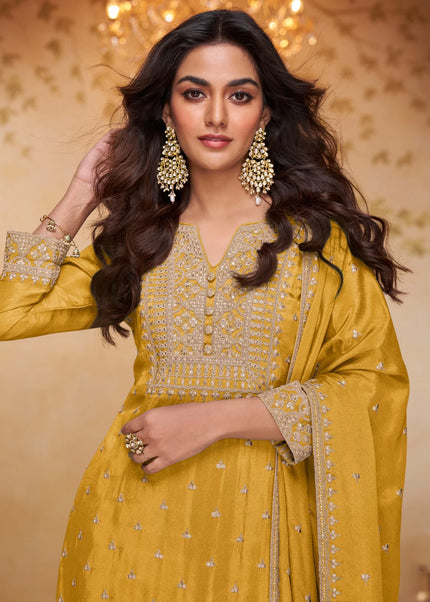 Chinnon Embroidered Gharara Suit Series