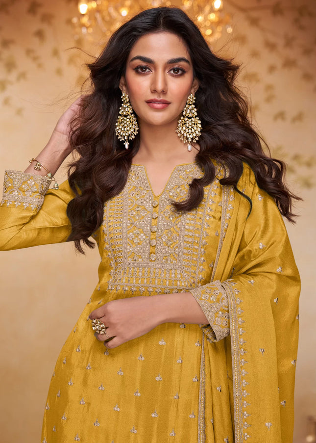 Chinnon Embroidered Gharara Suit Series