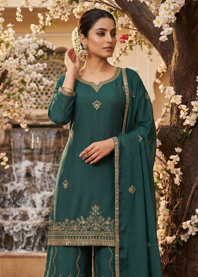 Chinnon Embroidered Palazzo Suit Series